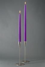 Violet - hånddyppet lys - 28 cm, 8 stk