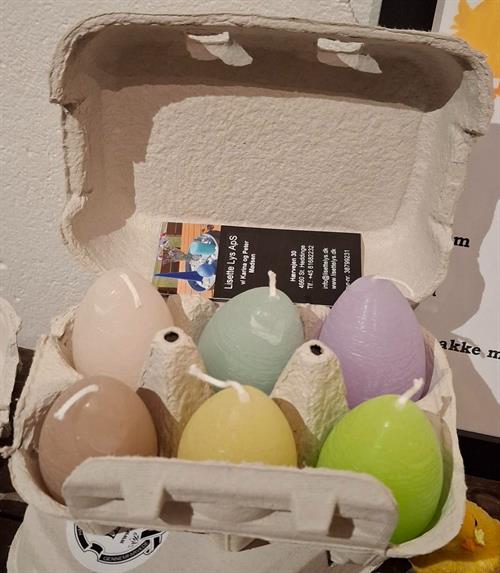 Æggebakke med 6 mini æg ass. farver