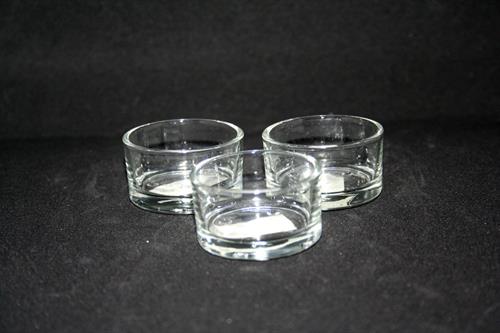 16stk Glas fyrfadsstager