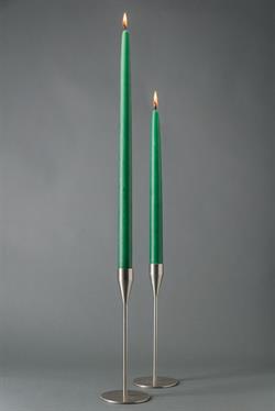 Grangrøn - hånddyppet lys - 40cm, 8 stk