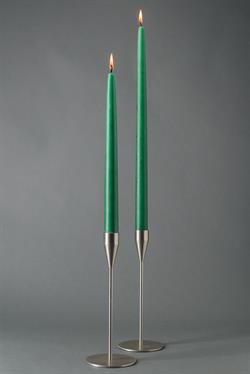 Grangrøn - hånddyppet lys - 28 cm, 8 stk