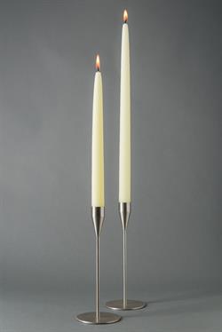 Elfenben - hånddyppet lys - 28 cm, 8 stk