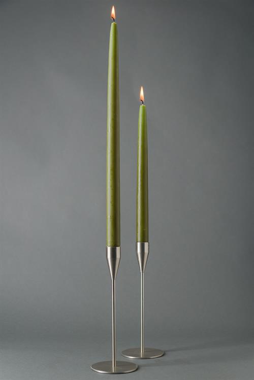 Oliven- hånddyppet lys - 40cm, 8 stk