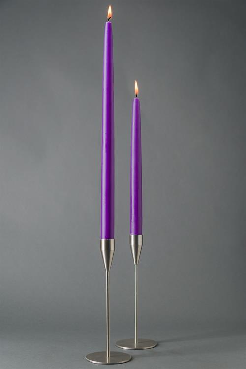 Violet   - hånddyppet lys - 40cm, 8 stk