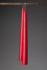 Dekorationslys, Rød 40cm, 2 stk.